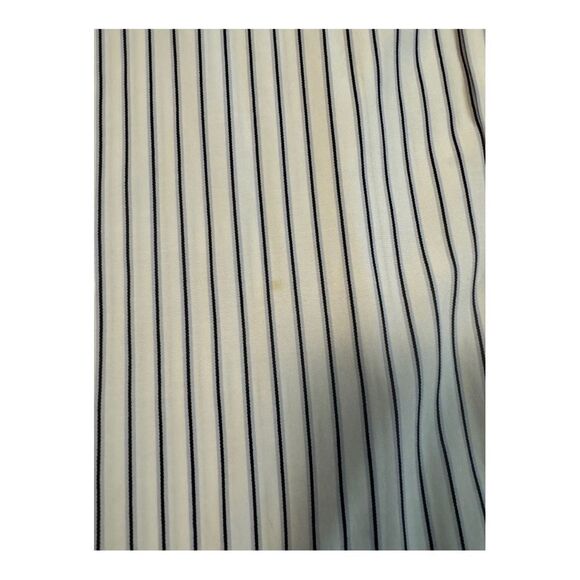 TM Exposure Men's Medium White & Blue Button Down Dress Shirt - Picture 5 of 14